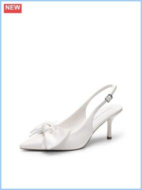 Women's Slingback Pump Heels with Oversized Bow Stiletto 3-Inch